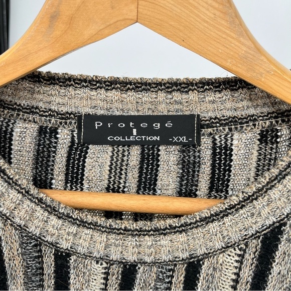 Vintage Protege Collection Mens Wool Alpaca Blend Size XXL Cosby Style 3D Knit - Picture 4 of 9